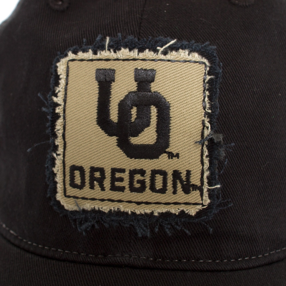 Interlocking UO, Oregon, Trucker, Distressed, Patch, Hat